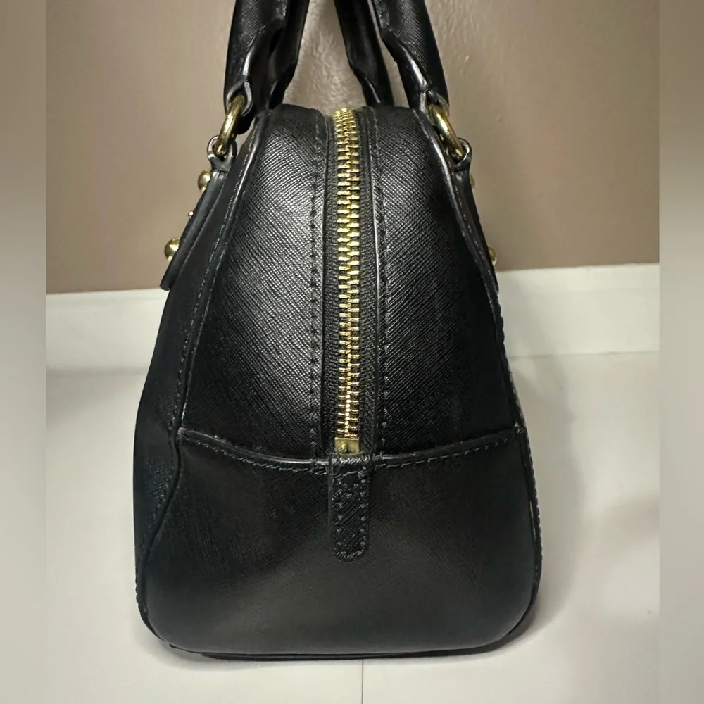 Michael Kors EUC Black Saffiano Leather Jet Set Convertible Satchel